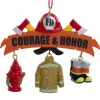 Firefighter Dangling Ornament<Kurt Adler Fashion