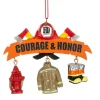 Fireman Courage & Honor Ornament< New