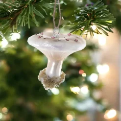 Flat Top Ivory High Grove Mushroom Ornament<Cody Foster & Co. Fashion