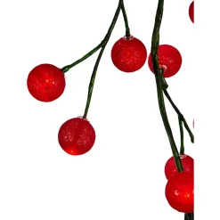 6Ft Red Cotton Ball LED Garland<Kurt Adler Outlet