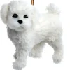Furry Bichon Frise Dog Ornament<Kurt Adler Clearance