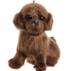 Furry Brown Labrador Retriever Dog Ornament<Kurt Adler New