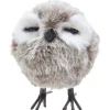 Furry Standing Gray Owl Ornament | The Christmas Loft<Kurt Adler Outlet
