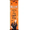 Ganz - Orange Halloween Banner< New