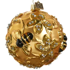 Gilded Bee Ball Ornament< Online