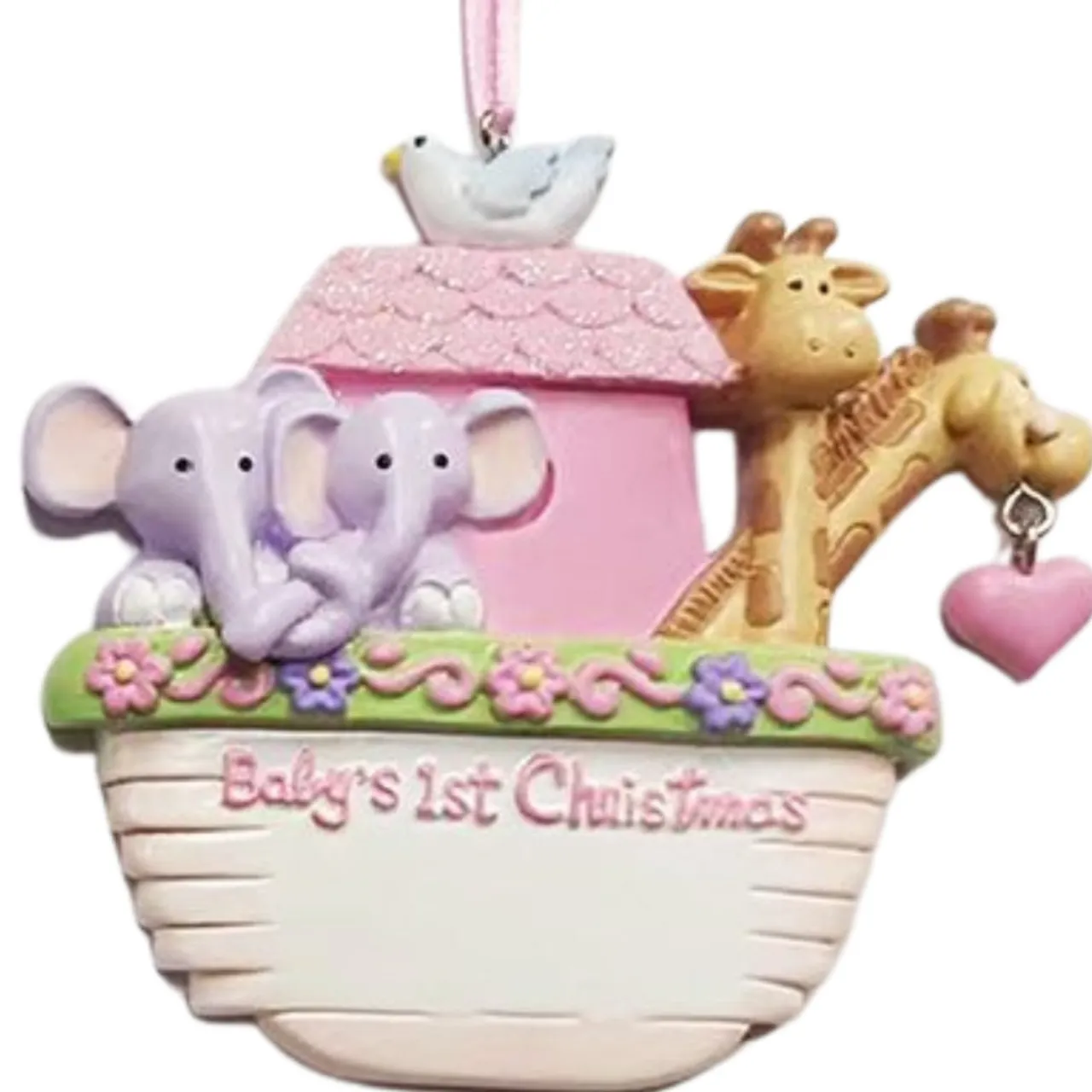 Girls Baby's 1st Personalized Christmas Ornament<Kurt Adler New