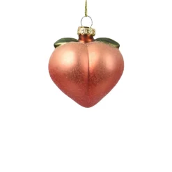 Glass Peach Ornament< Fashion