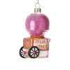 Glass Pink Cotton Candy Cart Ornament< Outlet