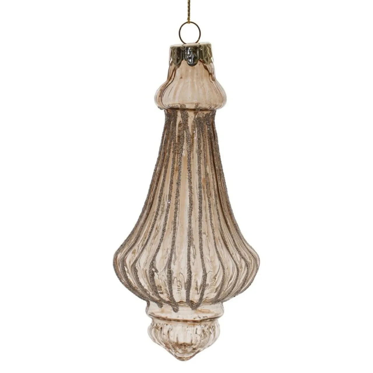 Glass Skirt Hanging Ornament< New