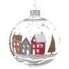 Glittered Houses Glass Ornament< Online