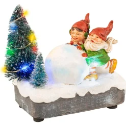 Gnomes Rolling Snowball - The Christmas Loft<Lumineo Best