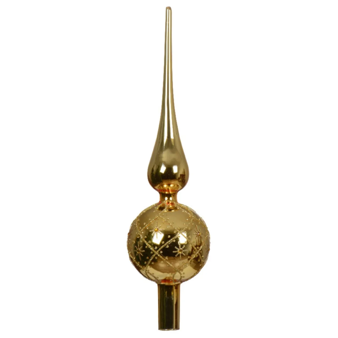 Gold Glass Finial Tree Topper< Fashion