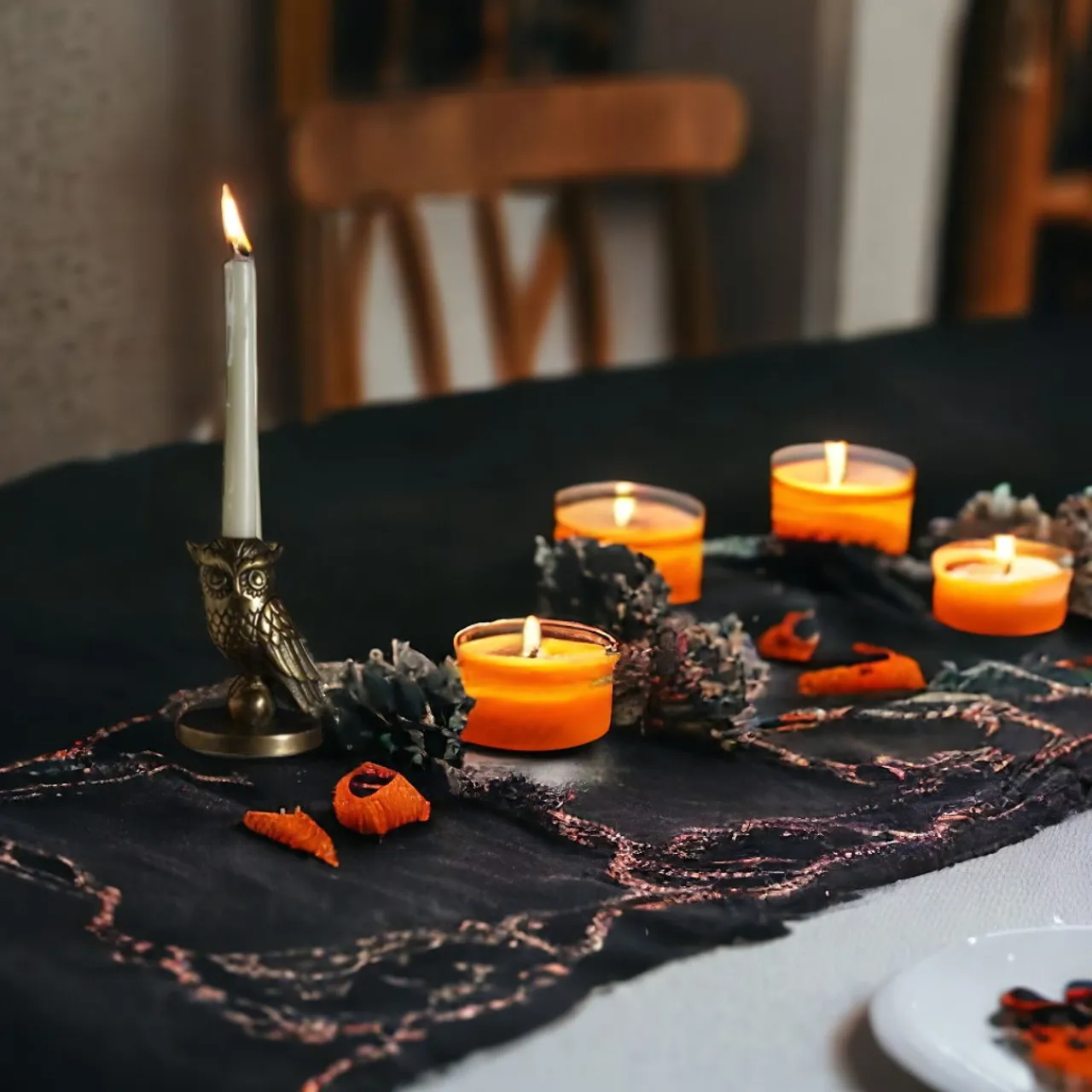 Gold Strix Candle Holder< Sale