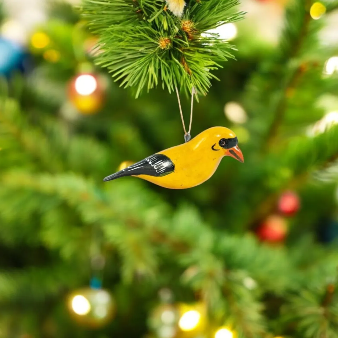 Goldfinch Wood Bird Ornament< Online