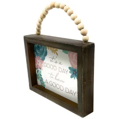 Good Day Floral Inspirational Wood Sign< Hot
