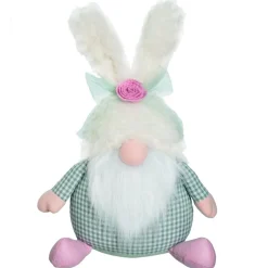 Grey Plaid Bunny Gnome | The Christmas Loft< Outlet