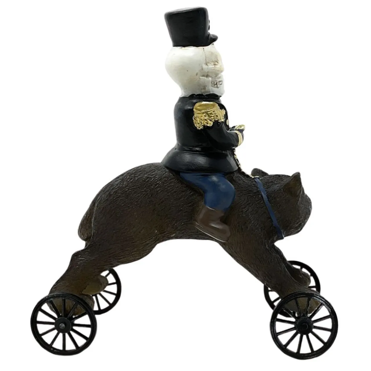 Halloween Cat on Wheels with Skeleton Rider< Online