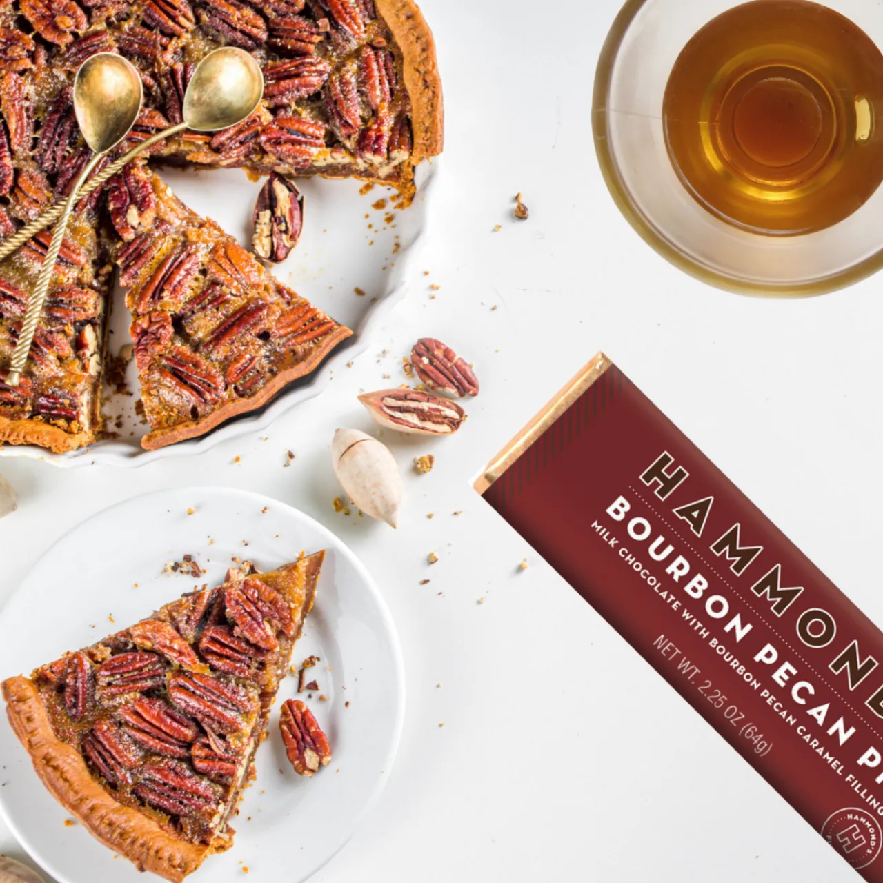 Hammond's Candies Bourbon Pecan Pie Milk Chocolate Candy Bar< Online