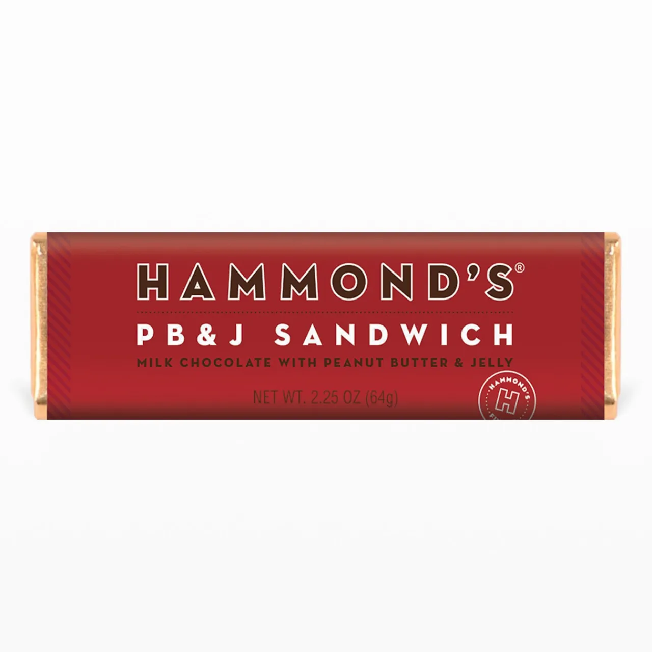 Hammond's Candies PB & J Sandwich Milk Chocolate Candy Bar< Online