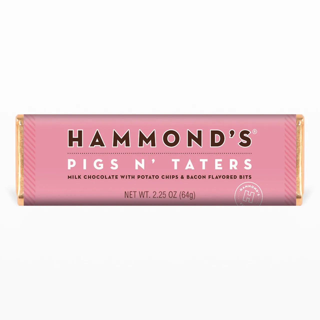 Hammond's Candies Pigs 'N Taters Milk Chocolate Candy Bar< New