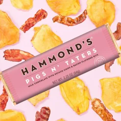 Hammond's Candies Pigs 'N Taters Milk Chocolate Candy Bar< New