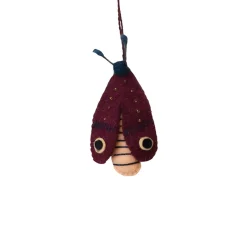 Handmade Wool Brown Felt Moth Ornament< Online