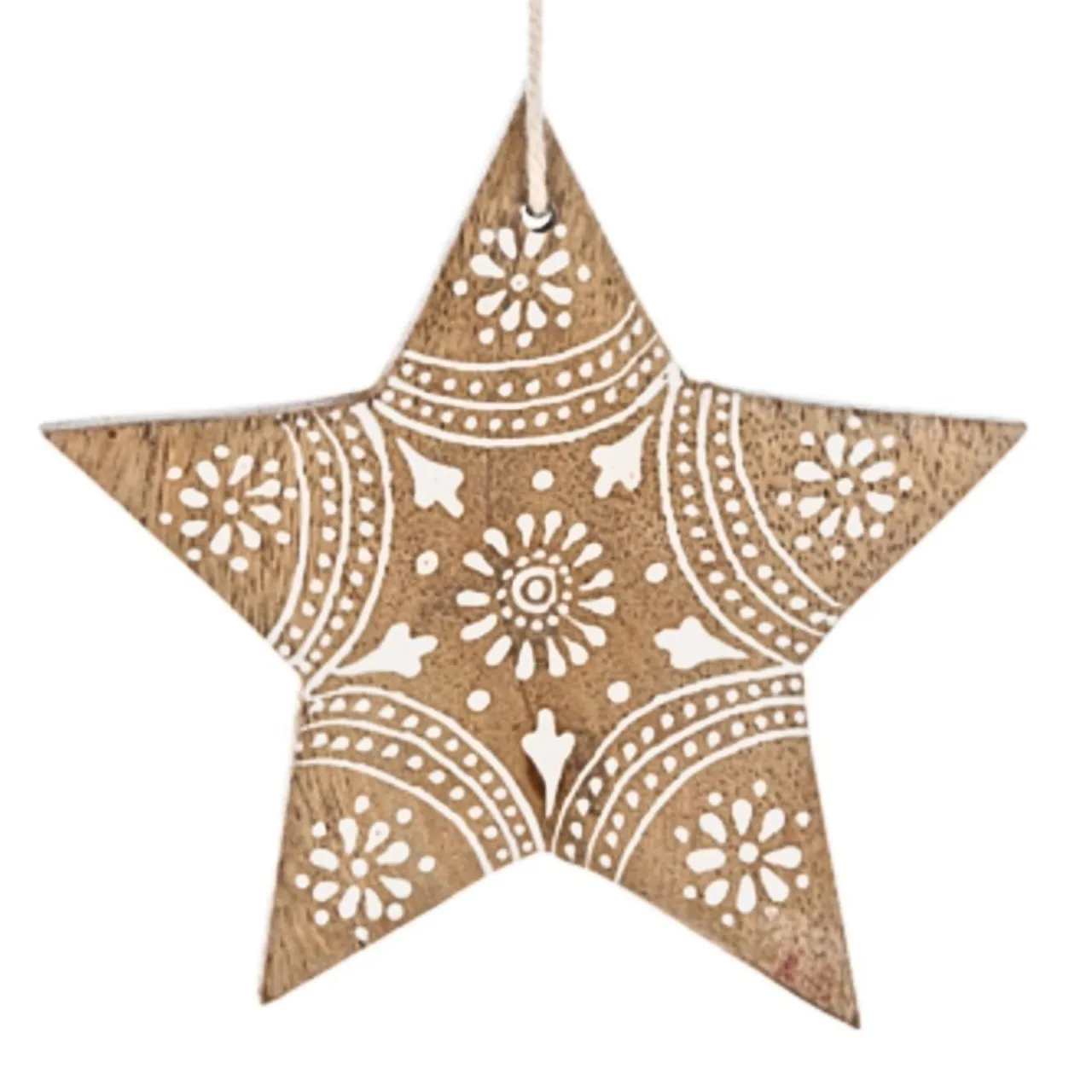 Hand-Painted Wooden Star Ornament< Online