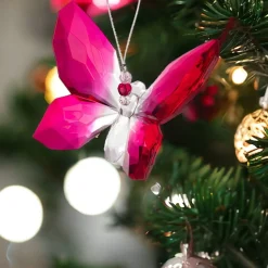 Hanging Pink Butterfly Ornament< Sale