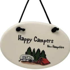 Happy Campers New Hampshire Ornament - The Christmas Loft< Clearance