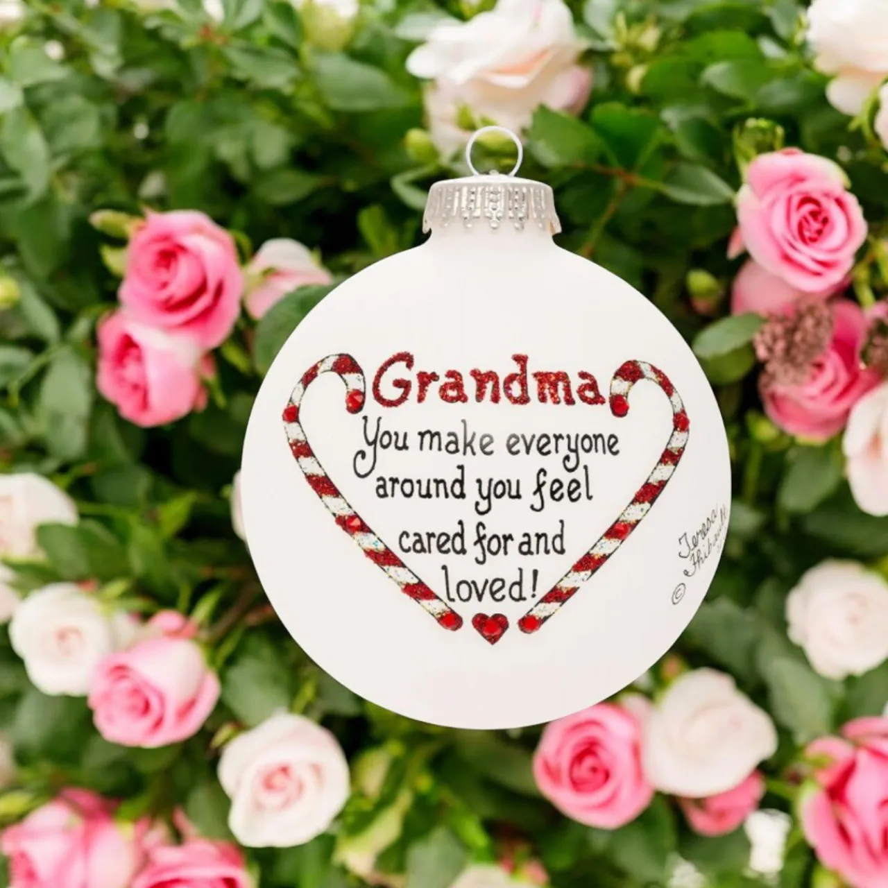 Heart Gifts By Teresa - Grandma Cared For Ornament<Hearts Gifts By Teresa Online