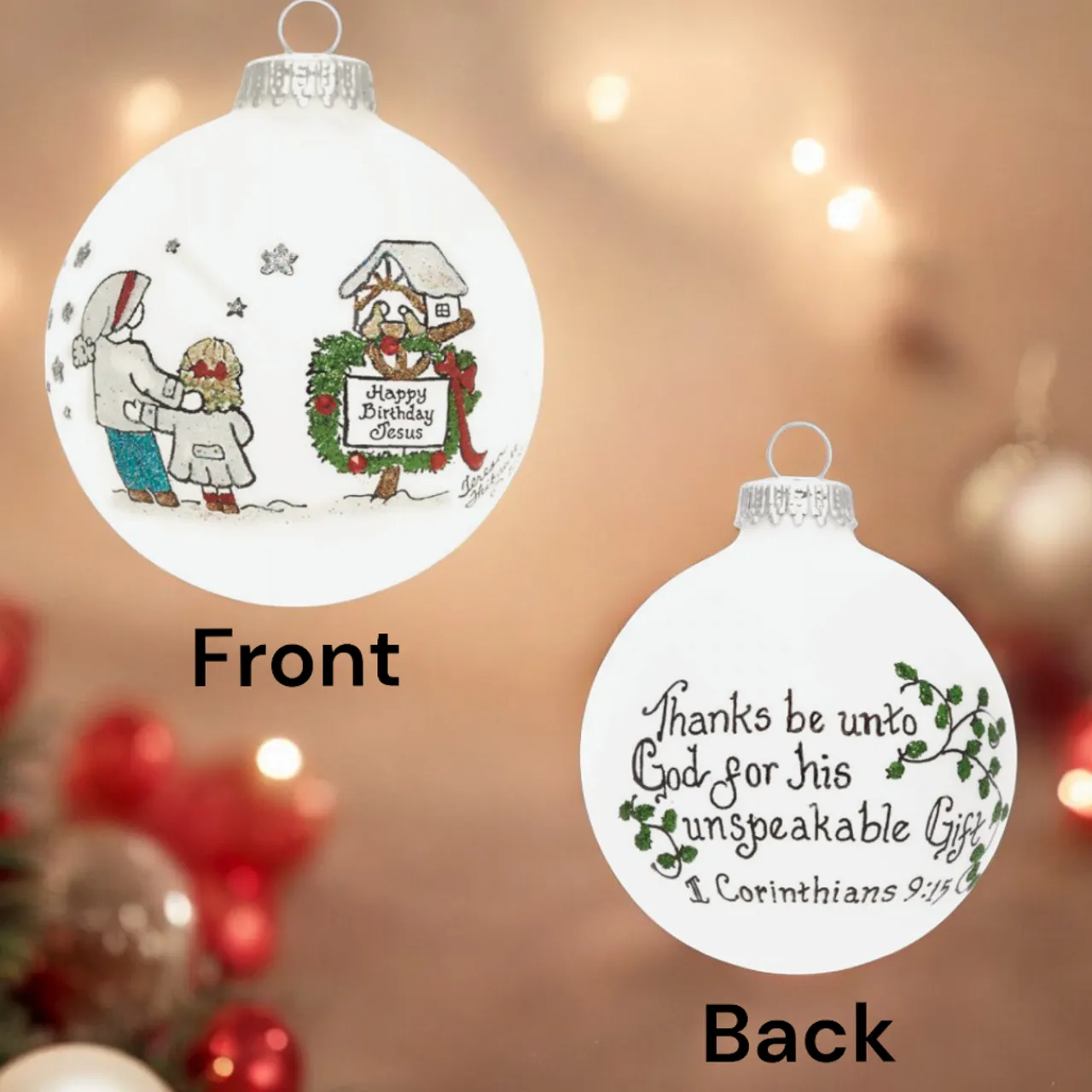 Heart Gifts by Teresa - Justin and Lauren Ornament<Hearts Gifts By Teresa Best