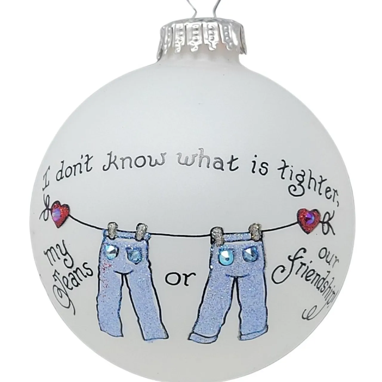 Heart Gifts by Teresa - USA Made - FriendJeans Ornament<Hearts Gifts By Teresa New