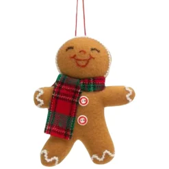 Holiday Gingerbread Man with Scarf Ornament< Outlet