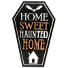 Home Sweet Haunted Home Engraved Wooden Easel Sign< Discount