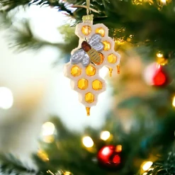 Honeycomb & Bee Christmas Ornament<Cody Foster & Co. Discount