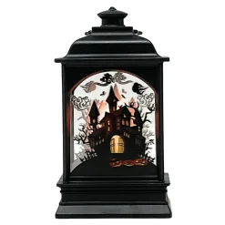 5 Inch Haunted House Lantern With Candle< Best