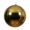 8 Inch Shatterproof Shiny Gold Ornament< New