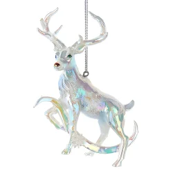 Iridescent Deer Ornament, 4.25in Resin, E0939<Kurt Adler Outlet