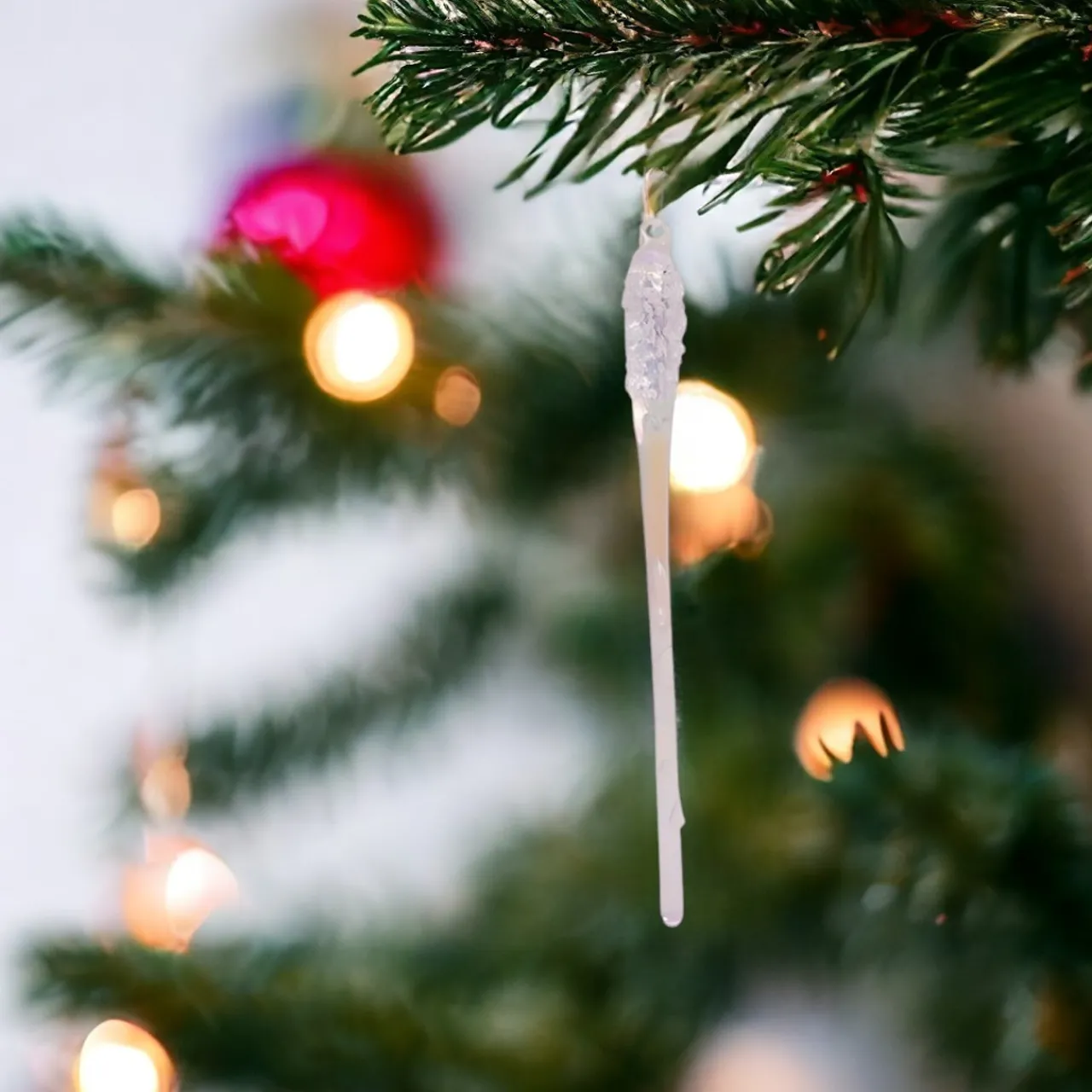 Iridescent Glass Icicle Set of 6 Ornaments<Kurt Adler Best