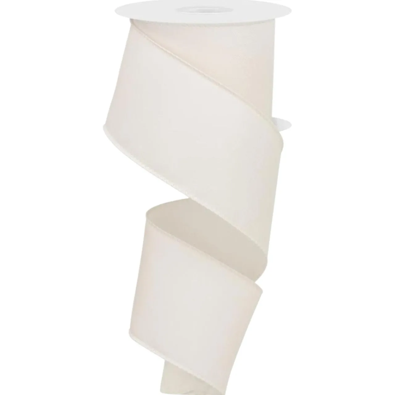 Ivory Fabric Ribbon 10 Yards 2.5 Inches Wide< Fashion