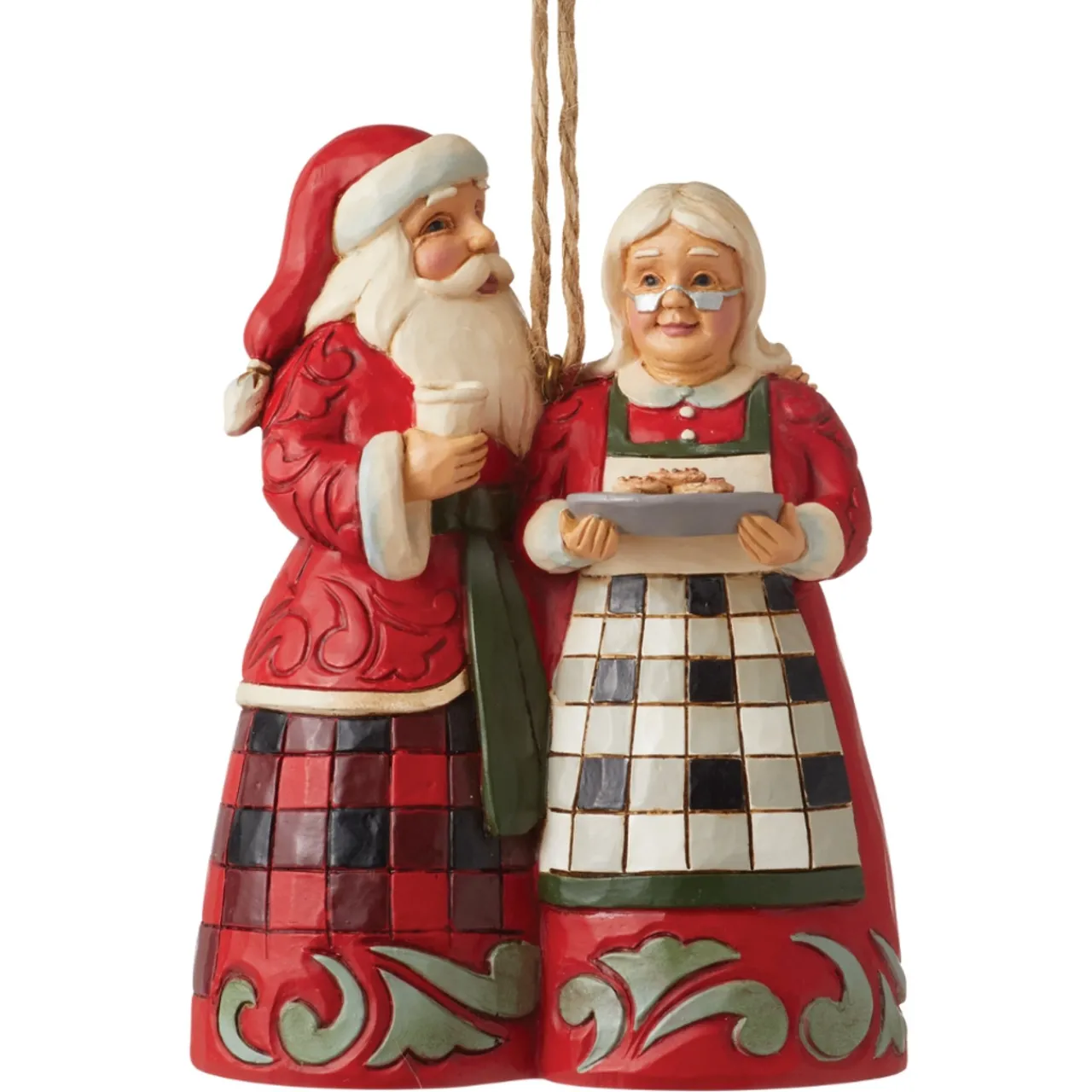 - Heartwood Creek - Highland Glen Santa And Mrs. Claus Ornament<Jim Shore Online
