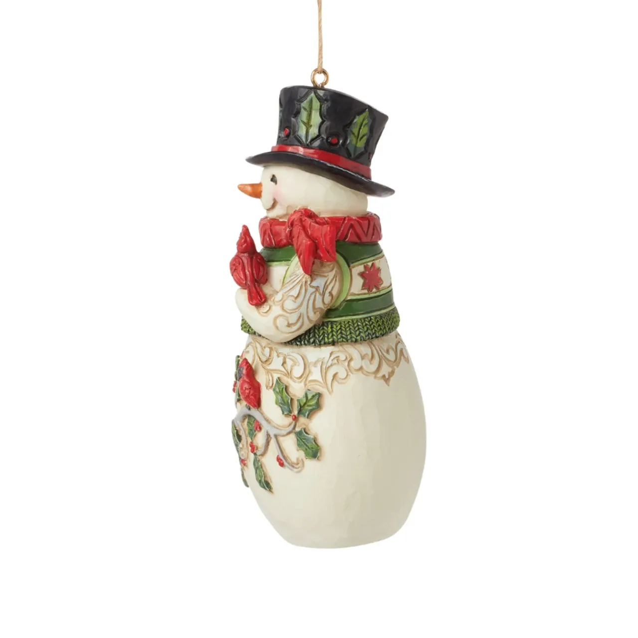 - Heartwood Creek - Snowman with Cardinal Ornament<Jim Shore Fashion