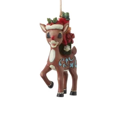 - Rudolph Traditions - Rudolph With Stacked Presents Ornament<Jim Shore Online