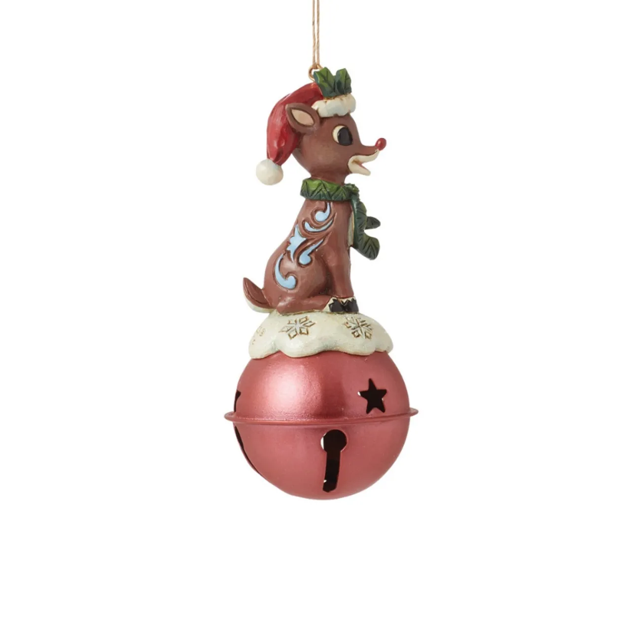 - Rudolph Traditions - Rudolph On Bell Ornament<Jim Shore Best