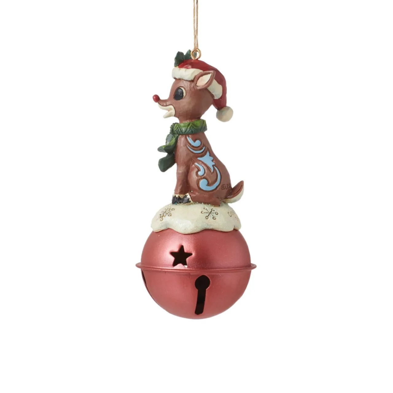 - Rudolph Traditions - Rudolph On Bell Ornament<Jim Shore Best