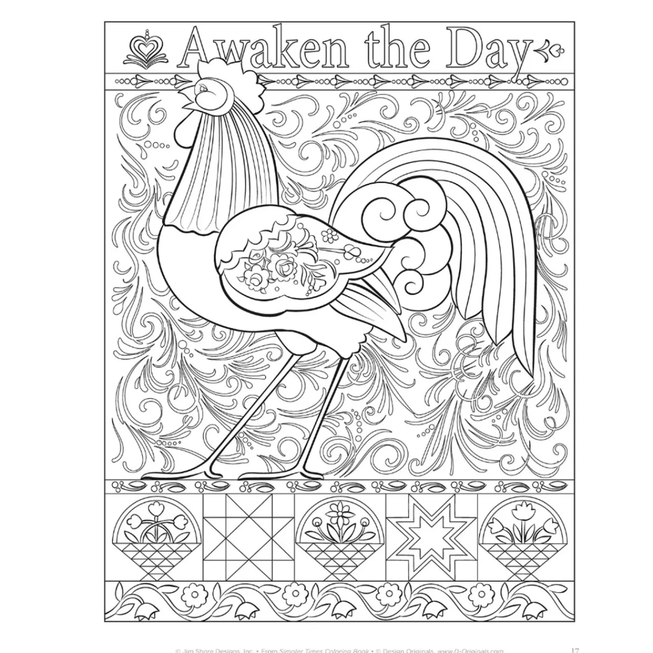 Simpler Times Coloring Book<Jim Shore Online