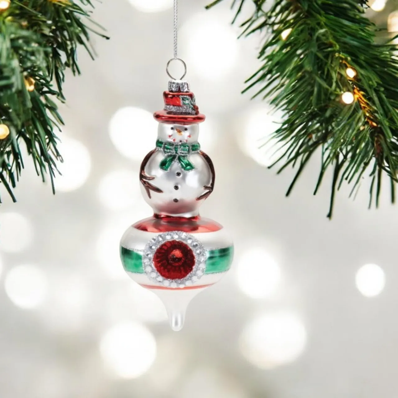 Jolly Snowman Reflector Ornament< Best