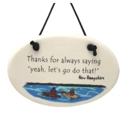 Kayaking New Hampshire Ornament - The Christmas Loft< Clearance