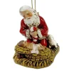 Kneeling Santa Religious Ornament - The Christmas Loft< Outlet