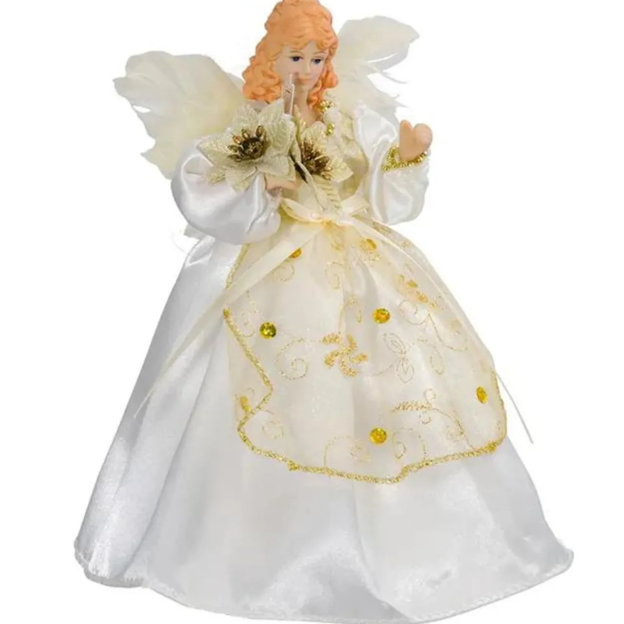 - Ivory and Gold Angel Tree Topper | The Christmas Loft<Kurt Adler Best